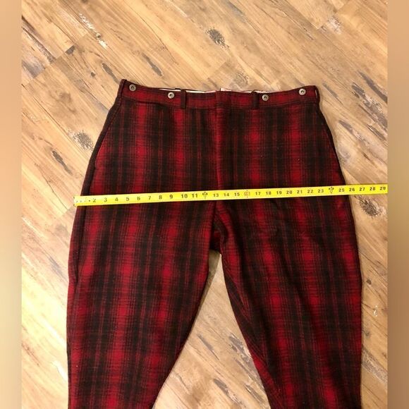VNT Woolrich Plaid Wool Hunting Work Pants 1940’s RARE Outdoor Cosplay - Picture 16 of 16